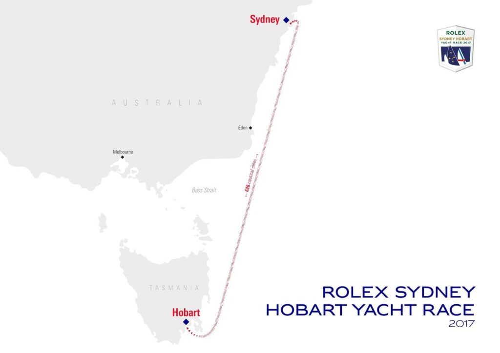 Trasa Rolex Sydney Hobart Yacht Race